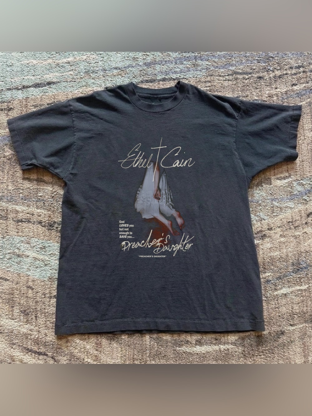 'Preacher's Daughter' Graphic Tee - Black